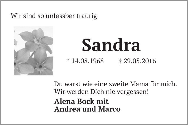 Traueranzeige von Sandra Liepe von Regionale Rundschau/Syker Kurier