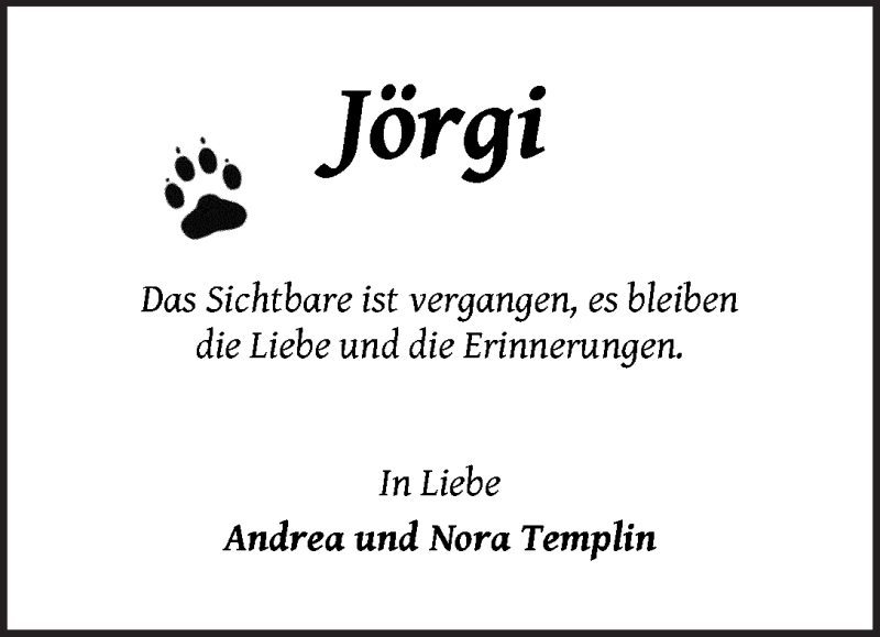 Traueranzeige von Jörg Behrens von WESER-KURIER