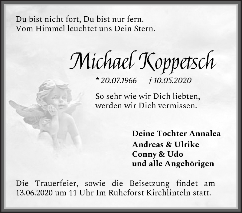 Traueranzeige von Michael Koppetsch von WESER-KURIER