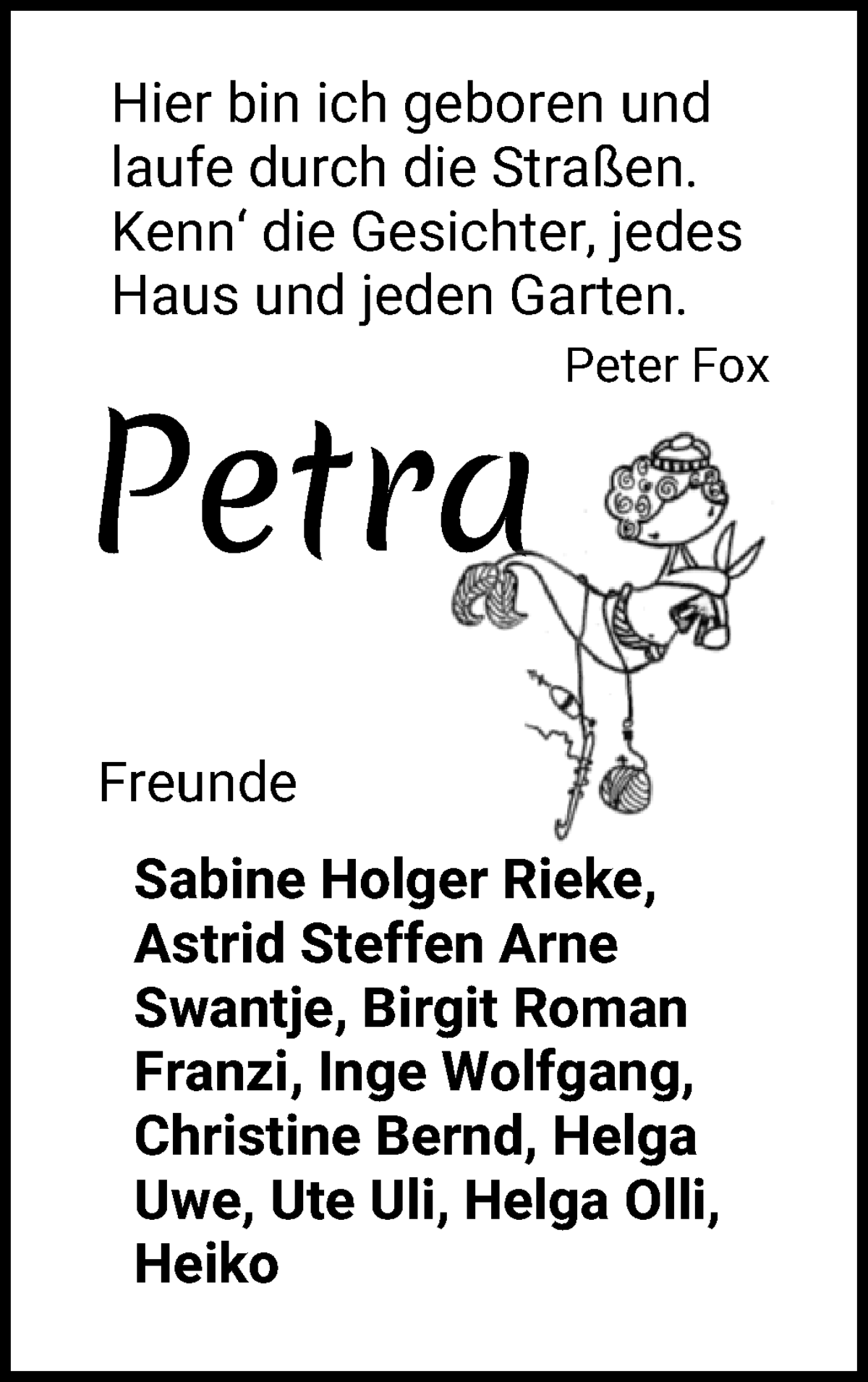 Traueranzeige von Petra Buch von WESER-KURIER