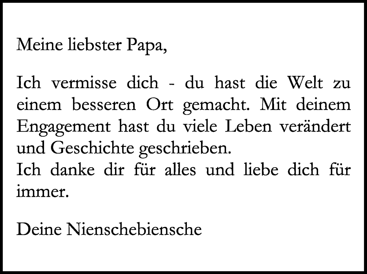 Traueranzeige von Frank Mittmann von WESER-KURIER