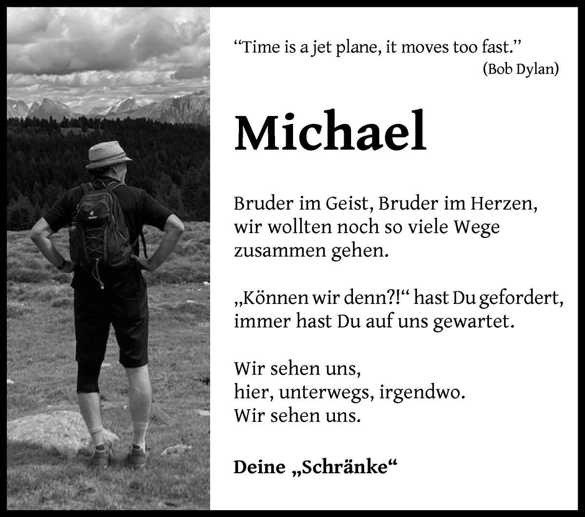Traueranzeige von Prof. Michael Börgerding von WESER-KURIER