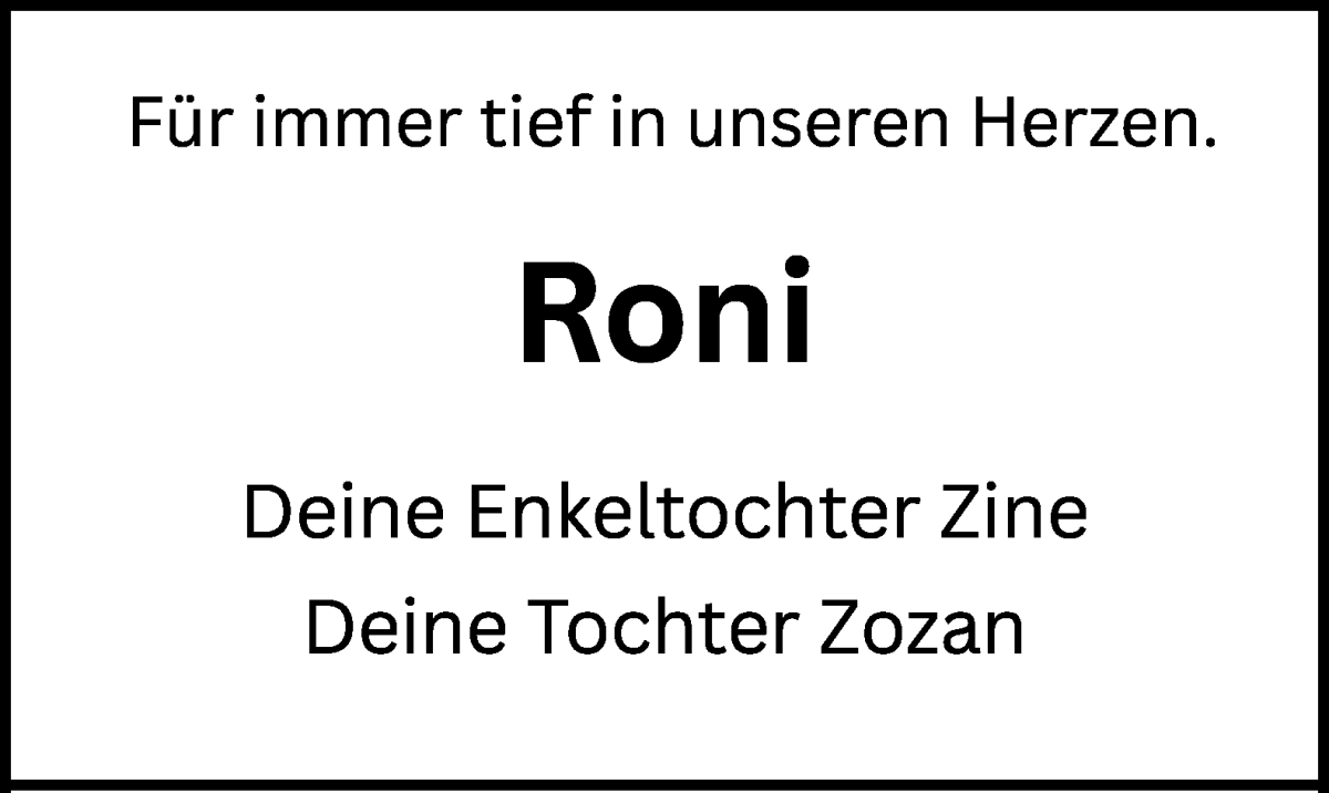 Traueranzeige von Prof. Dr. h.c. Ronald Mönch von WESER-KURIER