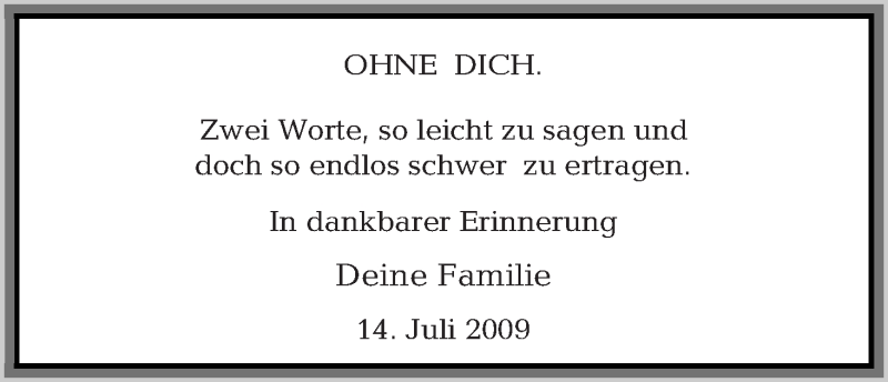 Traueranzeige von Wolfgang Bötz von Osterholzer Kreisblatt